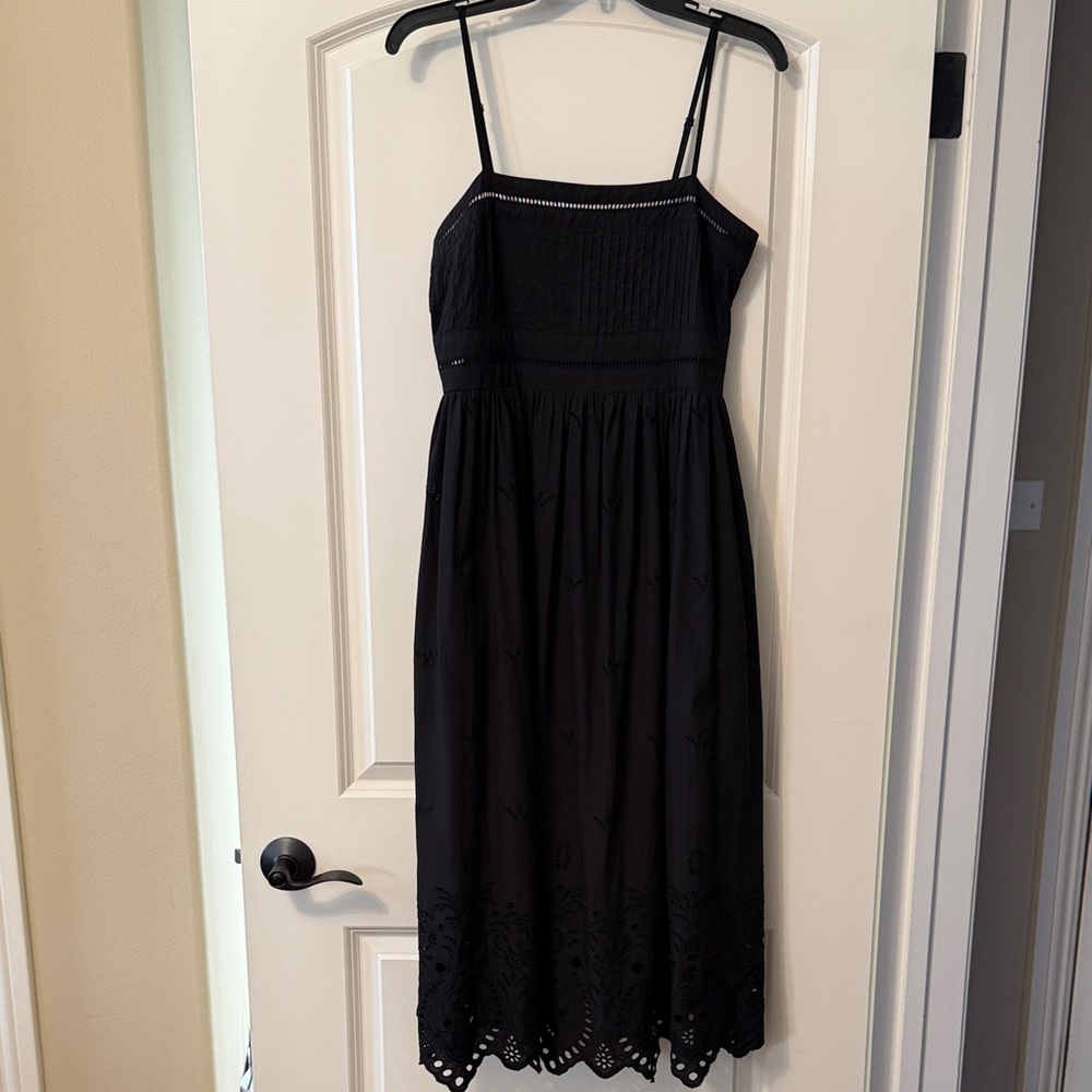 All Saints Black Midi Dress
